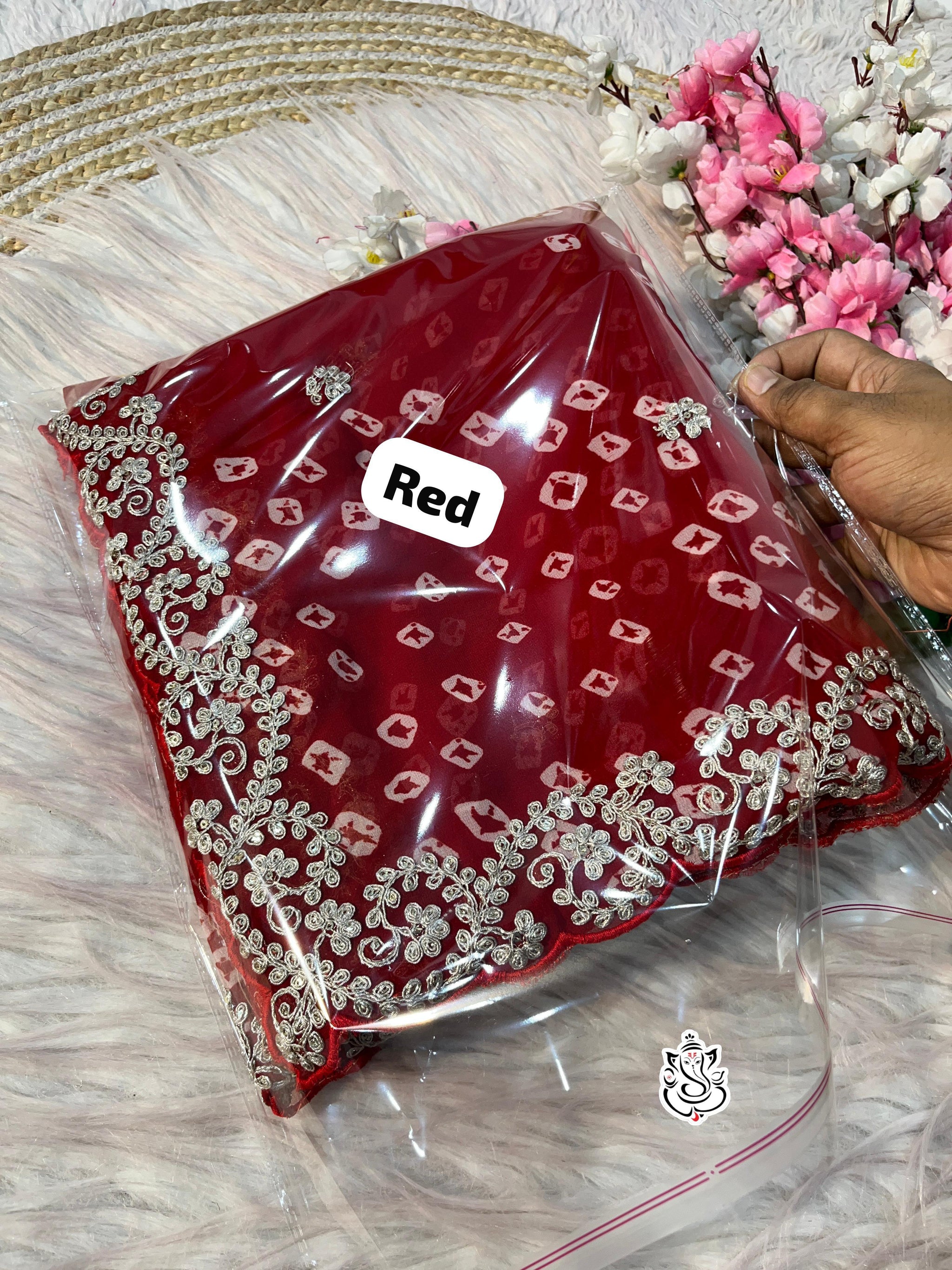 Premium Georgette Multi Colour Bandhani Saree with Intricate Pitta & Sequence Work