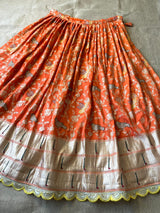 Muniya Border Paithani Lehenga Choli | Dola Silk Weaving Zari Work with Cutwork Chinon Dupatta