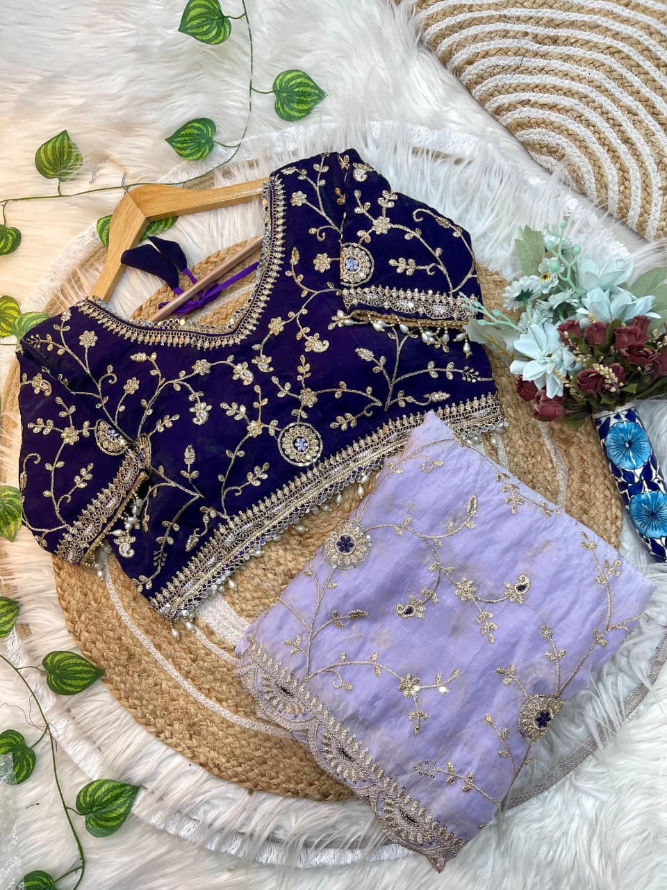 Premium Fendy Satin Silk Saree with 3mm Sequin Embroidery & Cutwork Border | Designer Party Wear