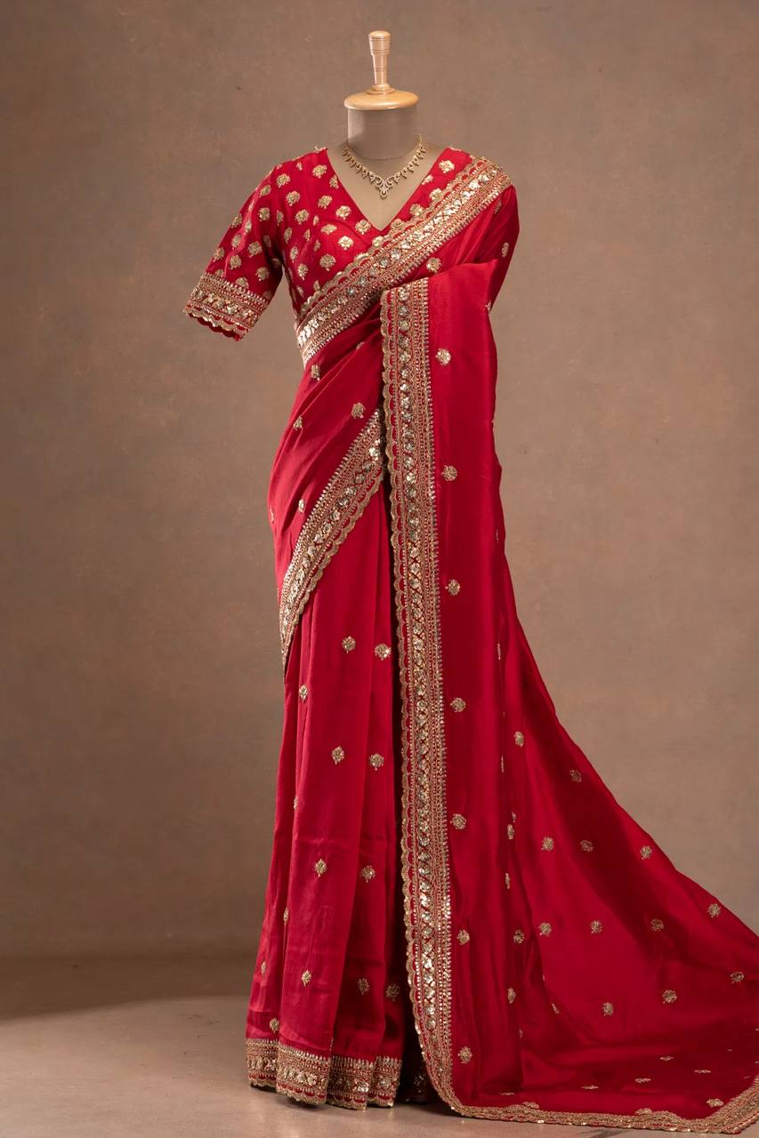 Jalpari silk designer saree with intricate thread and sequin embroidery work