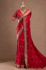 Jalpari silk designer saree with intricate thread and sequin embroidery work