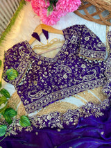 Premium Fendy Satin Designer Saree with Heavy Embroidery & 3mm Sequin Work – Luxury Ethnic Celebration Wear