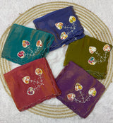 Premium Shreeveli Silk Saree with Designer Khatli Handwork & Scalloped Aarco Border – Luxury Ethnic Wear