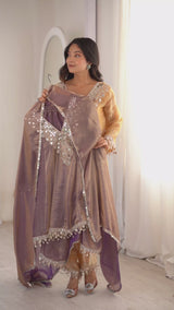 Designer Fendy Kurti Pant Dupatta Set with Real Mirror Work & Coding Embroidery | Festive Ethnic Wear Suit